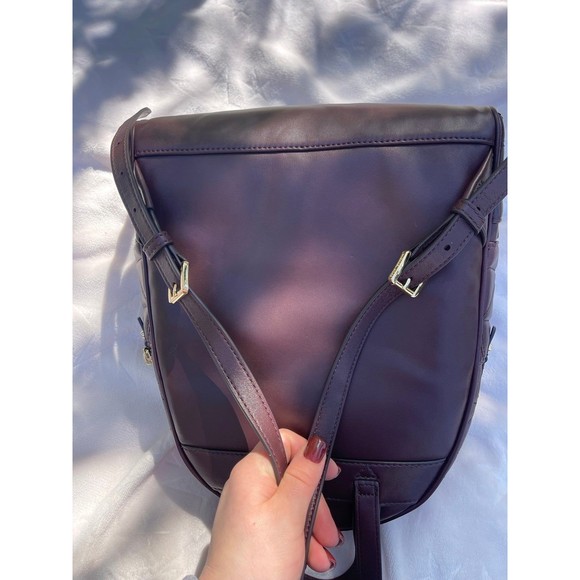 Michael Kors Rhea Medium Quilted Leather Backpack Brown Maroon Wine Barolo main image 9